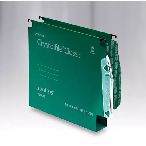 Photos - File Folder / Lever Arch File Rexel Crystalfile Classic `275` Lateral File 30mm Green (50) TW78654 